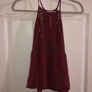 Forever 21 Lace Open Back Tank